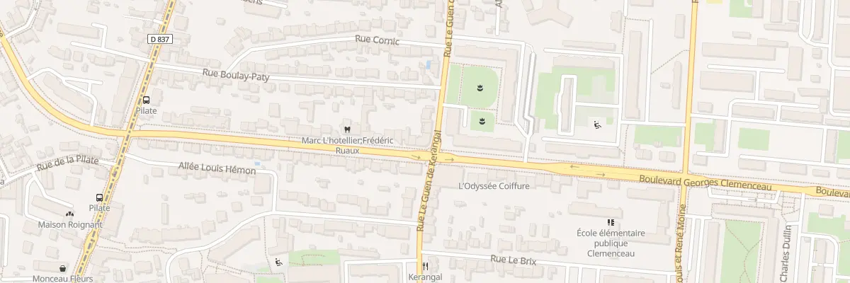 Plan du 35 Bd Georges Clemenceau à Rennes