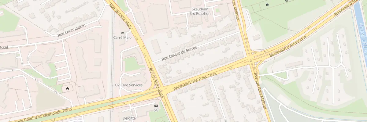 Plan du 14 Rue Olivier de Serres à Rennes