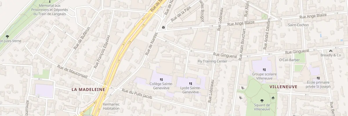 Plan du 10 Rue Ginguené à Rennes