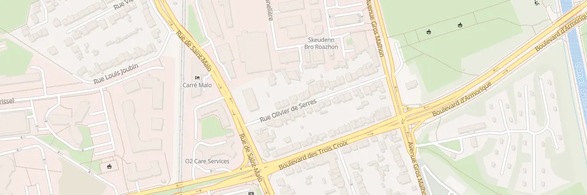 Plan du 9 Rue Olivier de Serres à Rennes