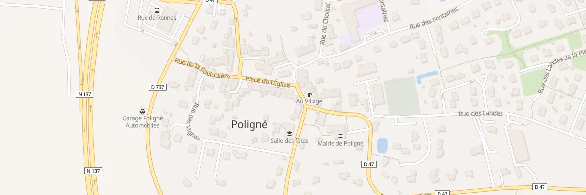 Plan du 13 Rue de la Mairie à Poligné