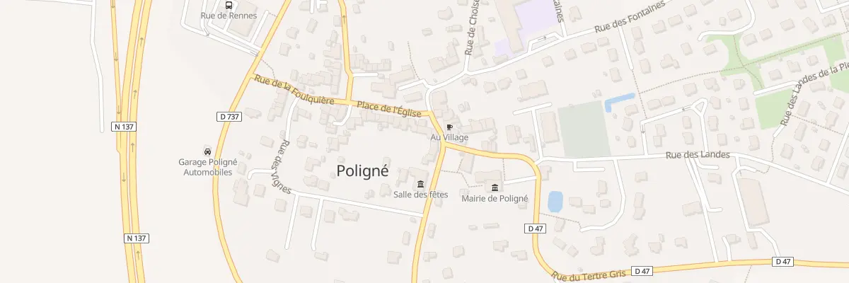 Plan du 9 Rue de la Mairie à Poligné