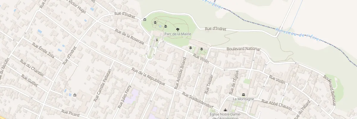 Plan du 2A Rue Aristide Briand à La Montagne