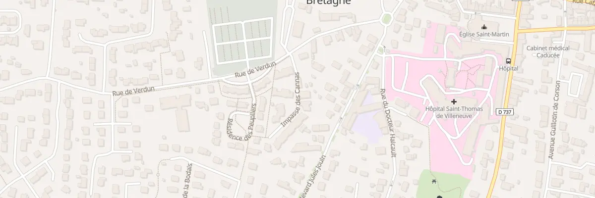 Plan du 2 Imp des Cannas à Bain-de-Bretagne