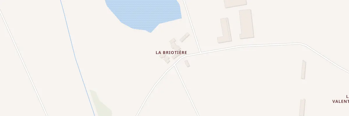 Plan de La Briotière à Falleron