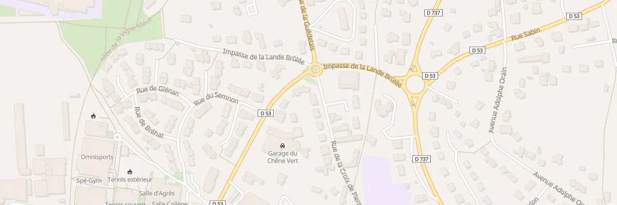 Plan du 47 Rue de la Croix de Pierre à Bain-de-Bretagne
