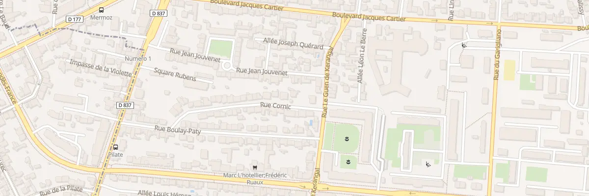 Plan du 39 Rue Cornic à Rennes