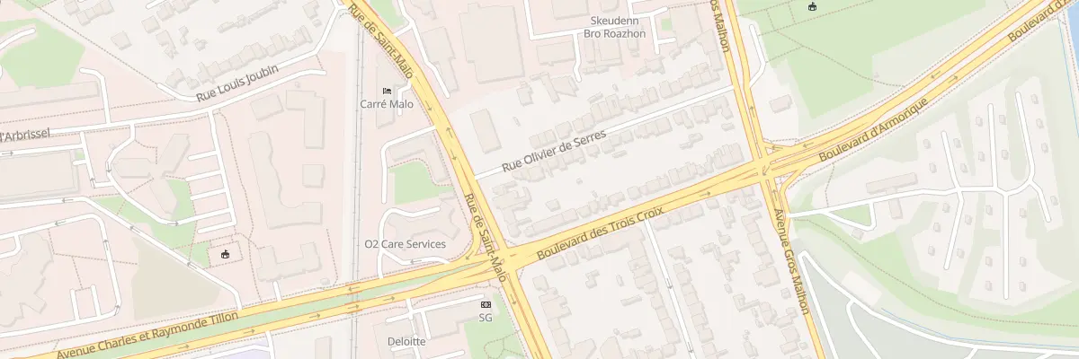 Plan du 8 Rue Olivier de Serres à Rennes