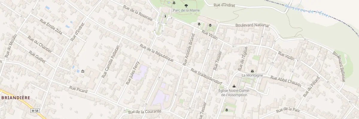 Plan du 2 Rue de la République à La Montagne