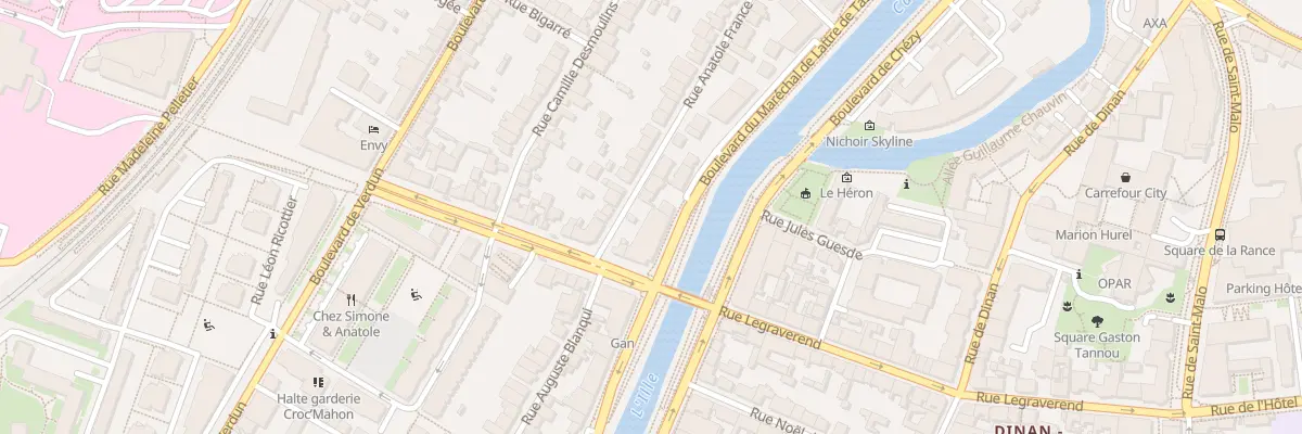Plan du 89 Bd Mal de Lattre de Tassigny à Rennes
