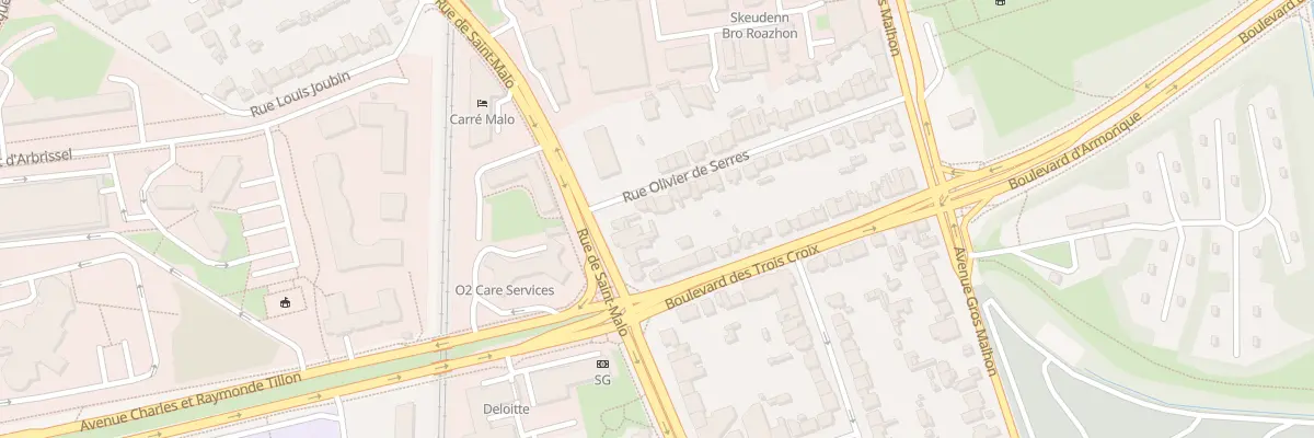 Plan du 6 Rue Olivier de Serres à Rennes