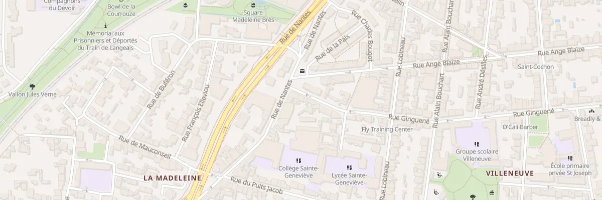 Plan du 4 Rue Ginguené à Rennes