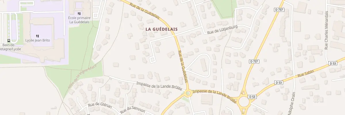 Plan du 5 Rue de la Guédelais à Bain-de-Bretagne