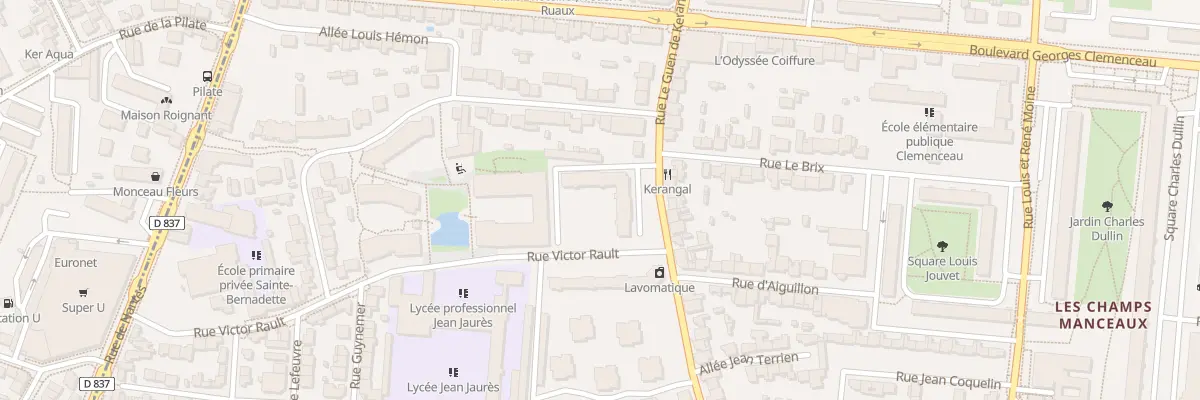 Plan du 38 Rue Le Guen de Kérangal à Rennes