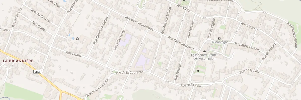 Plan du 18 Rue Aristide Briand à La Montagne