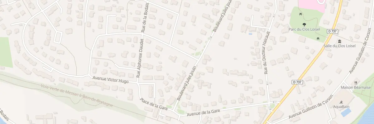 Plan du 50 Bd Jules Jouin à Bain-de-Bretagne
