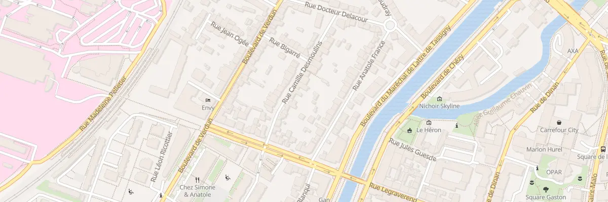 Plan du 16 Rue Camille Desmoulins à Rennes