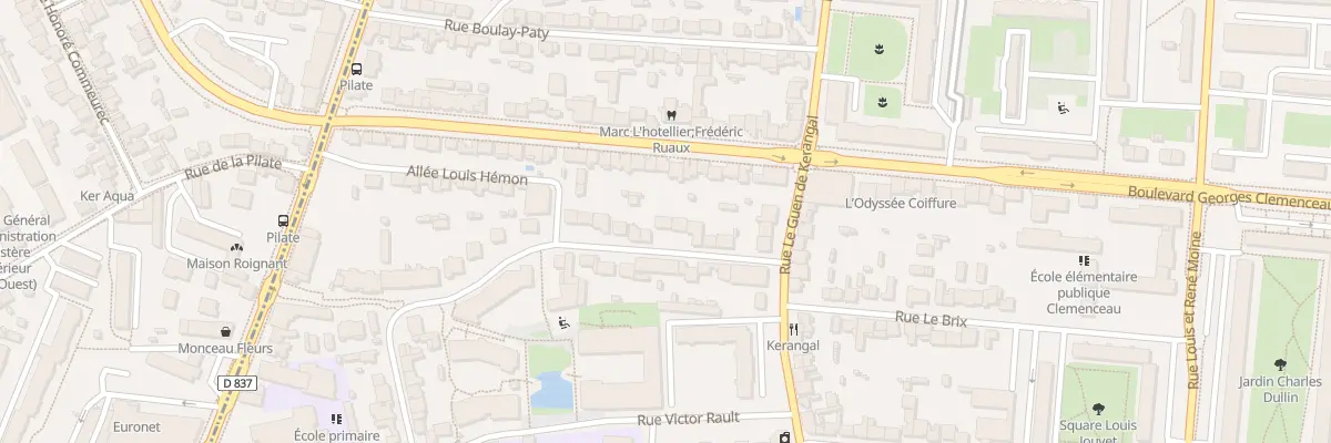 Plan du 39 Rue Louis Hémon à Rennes