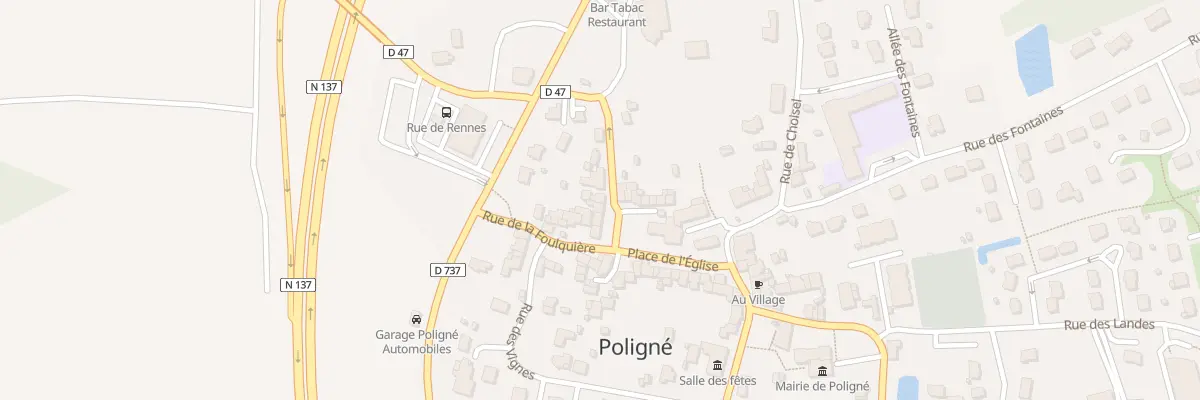 Plan du 29 Pl de l’Église à Poligné