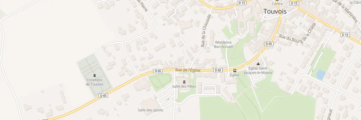 Plan du 38 Rue de l’Eglise à Touvois