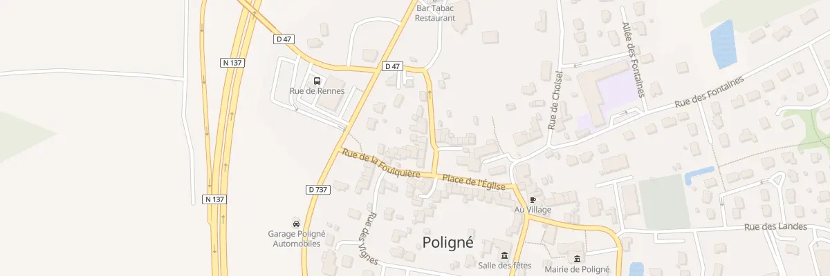 Plan du 29B Pl de l’Église à Poligné
