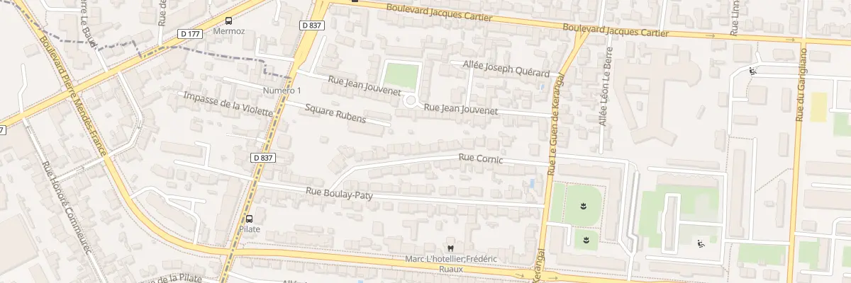 Plan du 23 Rue Cornic à Rennes