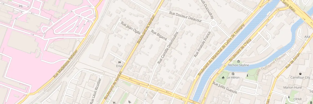 Plan du 15 Rue Camille Desmoulins à Rennes