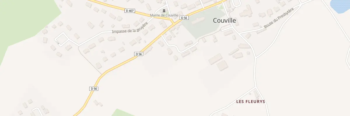 Plan du 6 Route de l’Eglise à Couville