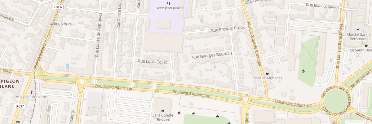 Plan du 21 Rue Georges Bourdais à Rennes