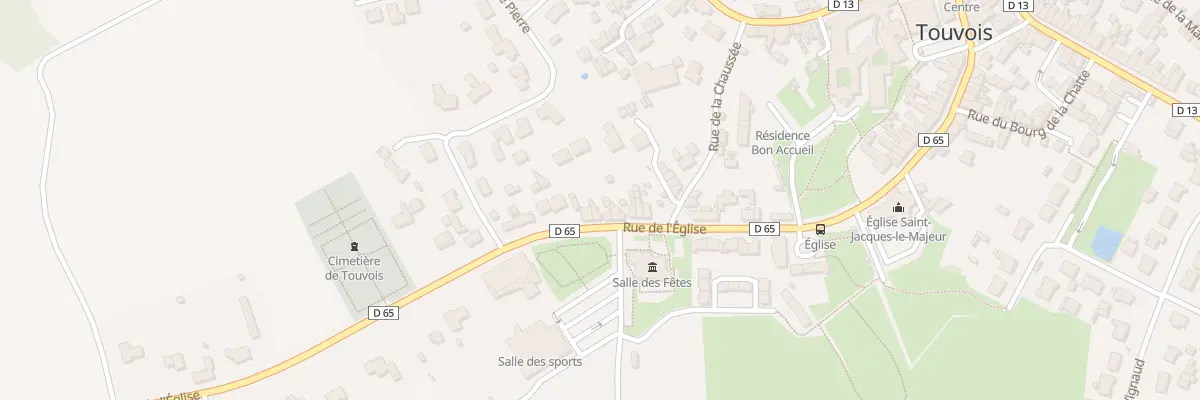 Plan du 46 Rue de l’Eglise à Touvois