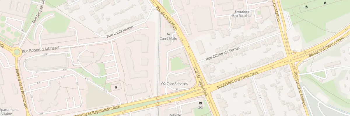 Plan du 203 Rue de Saint-Malo à Rennes