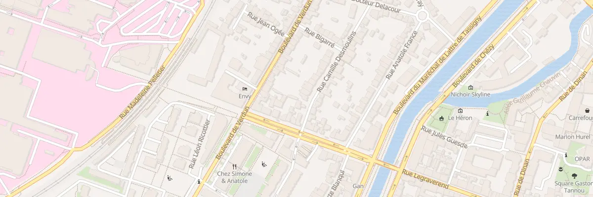 Plan du 5 Rue Camille Desmoulins à Rennes