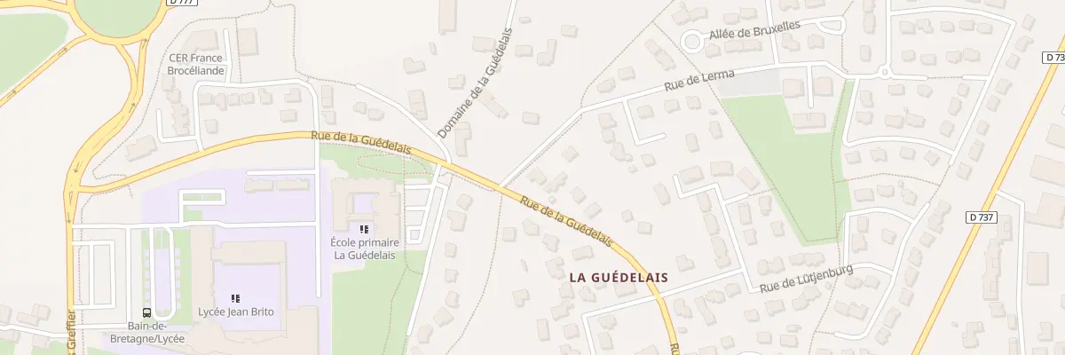 Plan du 12 Rue de la Guédelais à Bain-de-Bretagne