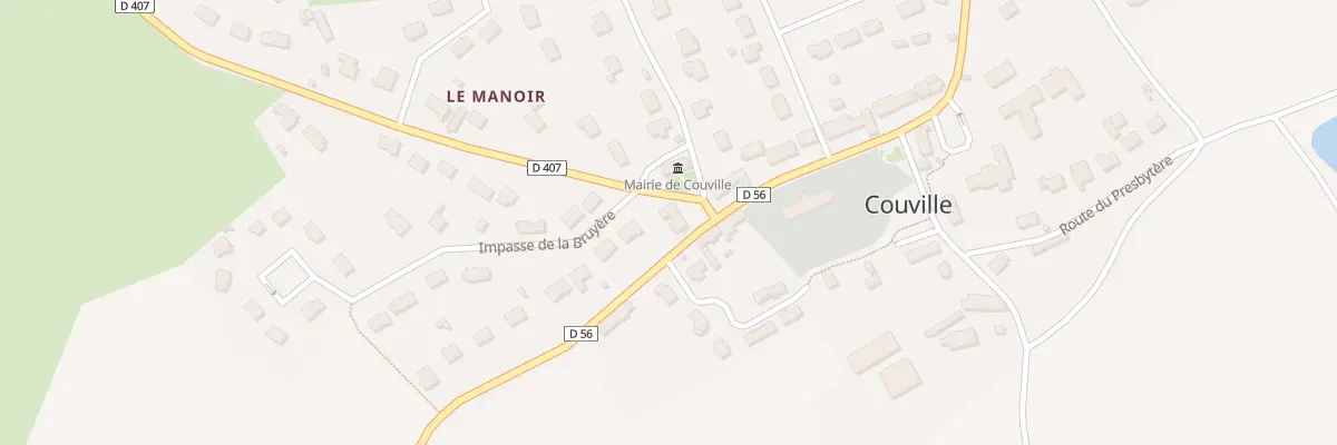 Plan du 1 Route de Virandeville à Couville