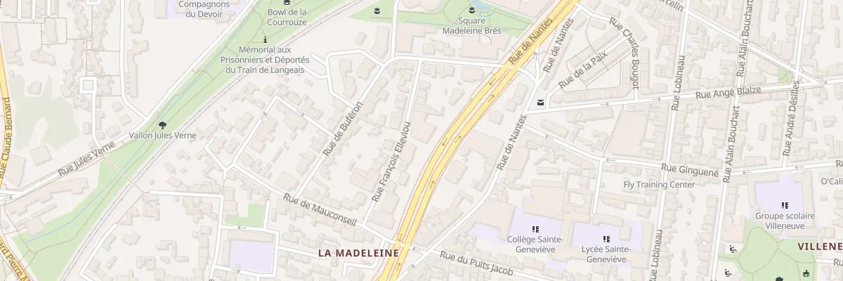 Plan du 11 Rue François Elleviou à Rennes
