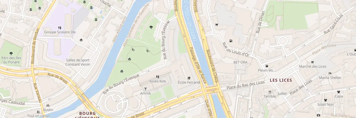 Plan du 9 Bd Mal de Lattre de Tassigny à Rennes
