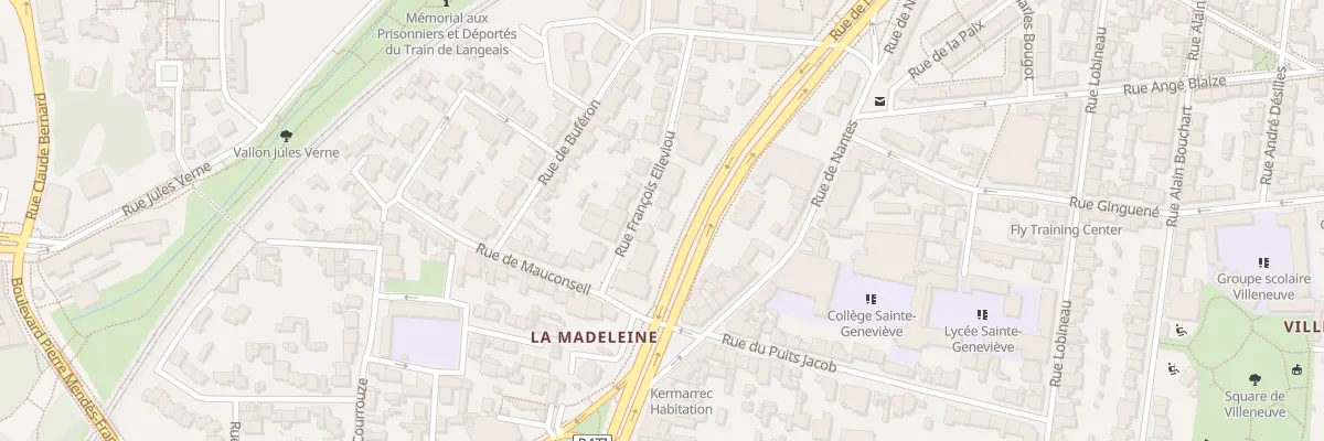 Plan du 17 Rue François Elleviou à Rennes