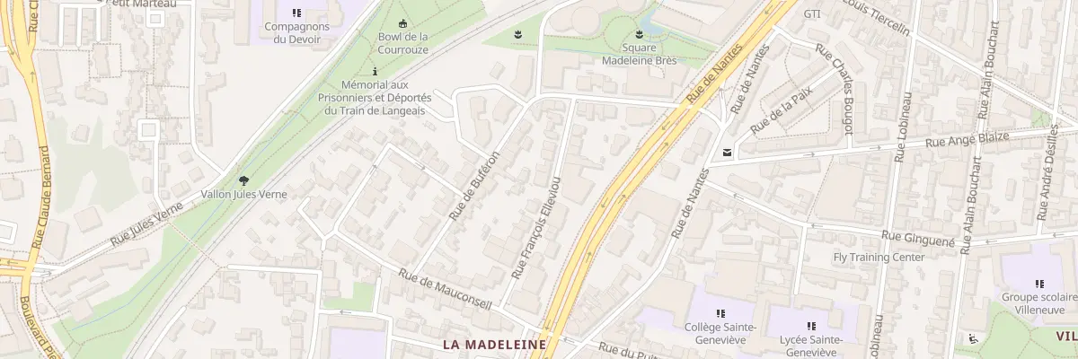 Plan du 10 Rue François Elleviou à Rennes