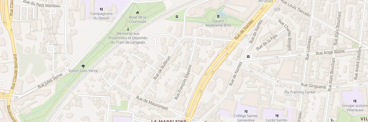 Plan du 8 Rue François Elleviou à Rennes