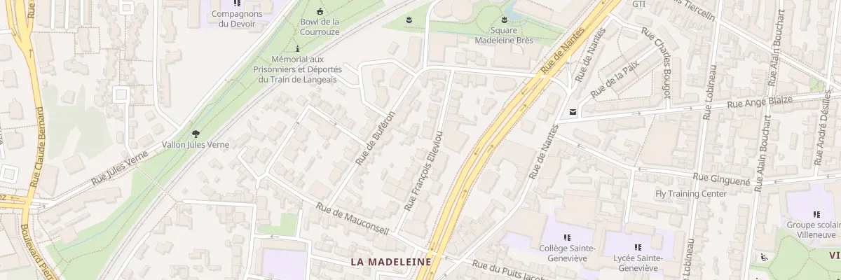 Plan du 12 Rue François Elleviou à Rennes