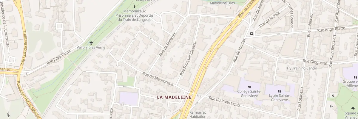 Plan du 20 Rue François Elleviou à Rennes
