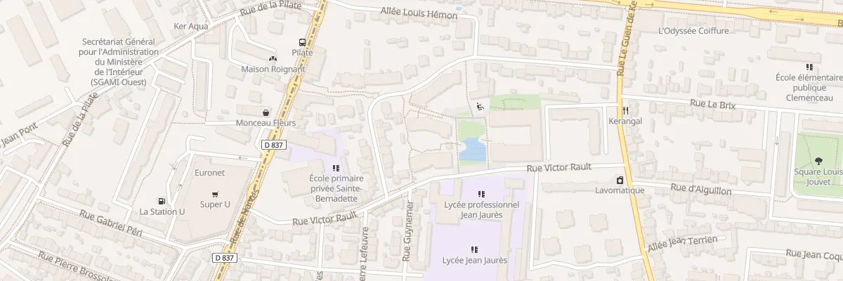 Plan du 9A Rue Victor Rault à Rennes