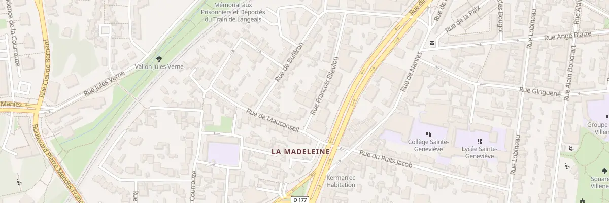 Plan du 24 Rue François Elleviou à Rennes