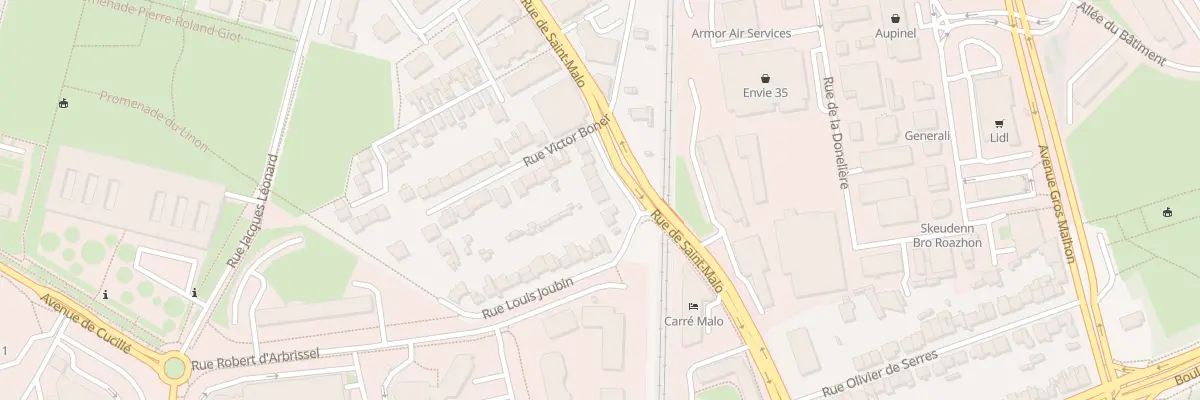 Plan du 211 Rue de Saint-Malo à Rennes