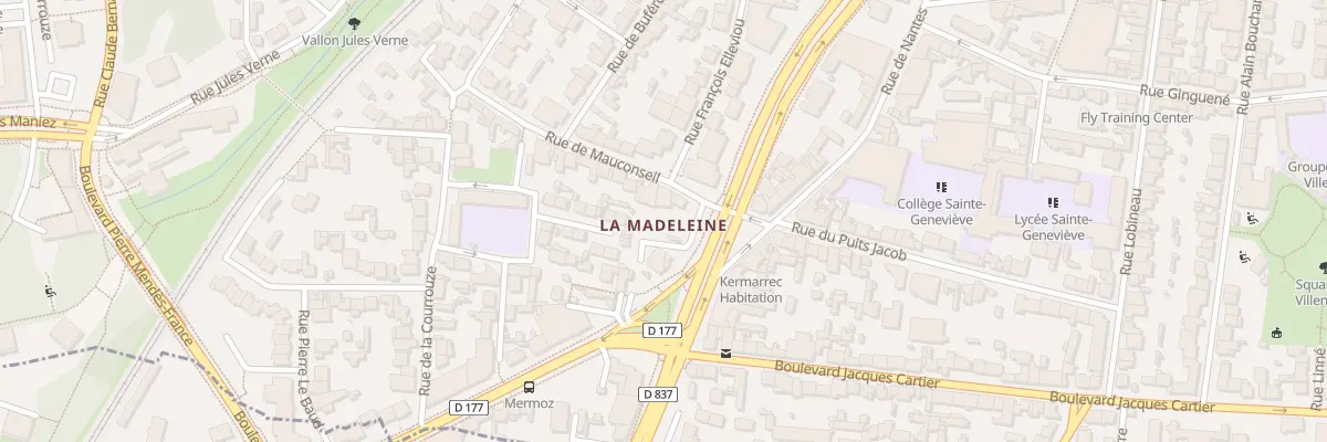 Plan du 9 Rue de Mauconseil à Rennes