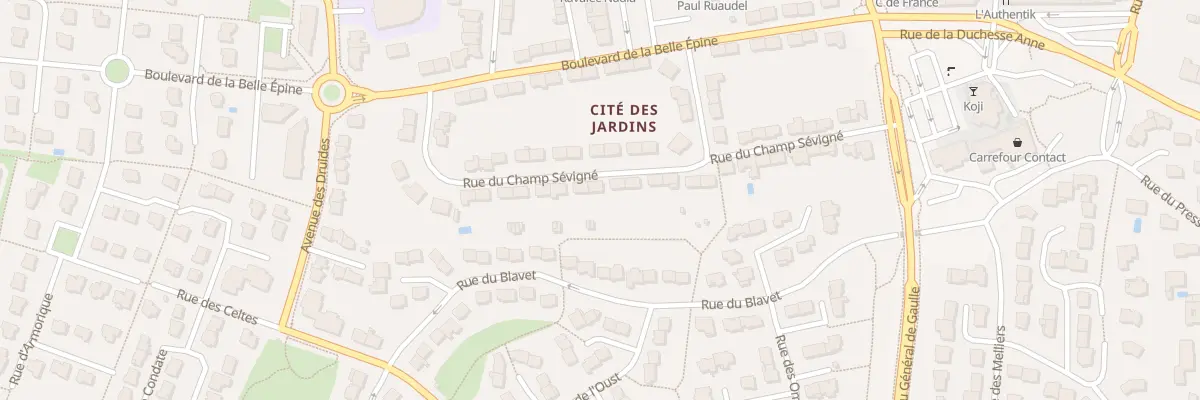 Plan du 31 Rue du Champ Sévigné à Saint-Grégoire