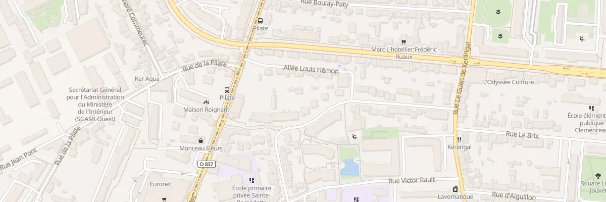 Plan du 19 Rue Louis Hémon à Rennes