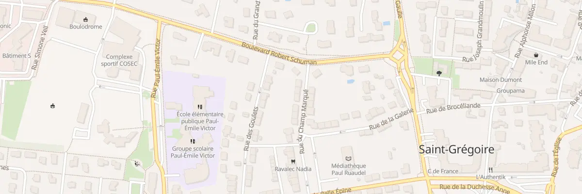 Plan du 8 Rue du Champ Marqué à Saint-Grégoire