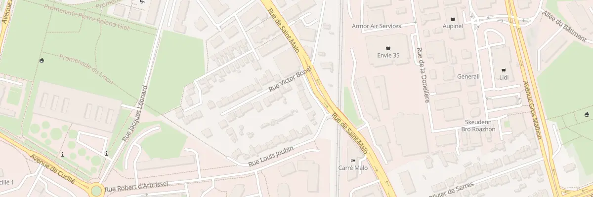 Plan du 215 Rue de Saint-Malo à Rennes