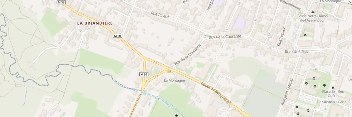 Plan du 2 Rue de la Briandière à La Montagne